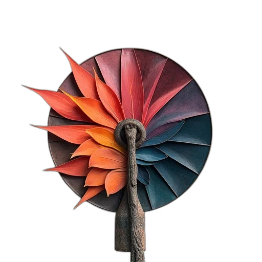 umbrella, staff, flower, jacket transparent PNG cut-out