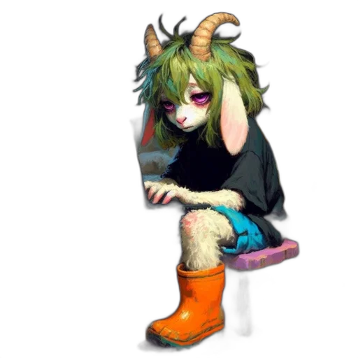 mask, creature, staff, animal transparent PNG cut-out