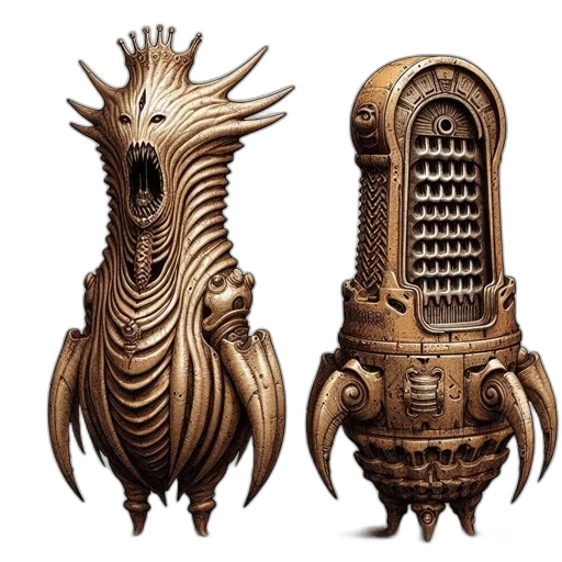 creature, crown, robot, furniture transparent PNG cut-out