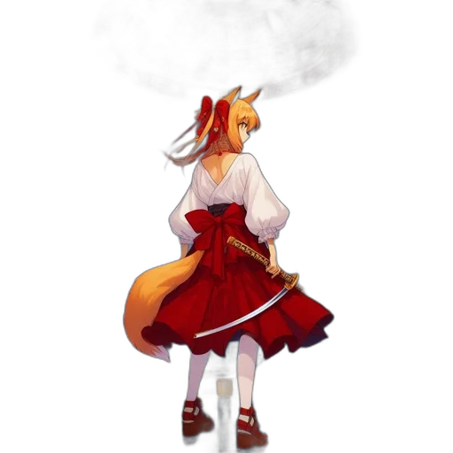 dress, staff, dragon, concept art transparent PNG cut-out