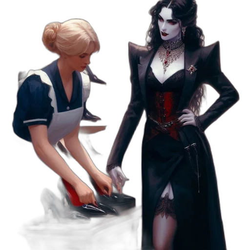 dress, concept art, fantasy art, comic book art transparent PNG cut-out