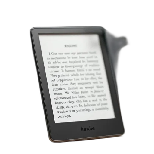 amazon, kindle, paperwhite, shown transparent PNG cut-out