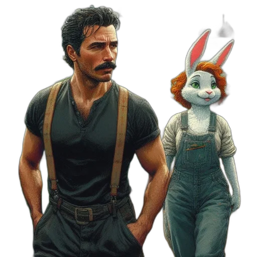 concept art, comic book art, pixel art, 3d render transparent PNG cut-out