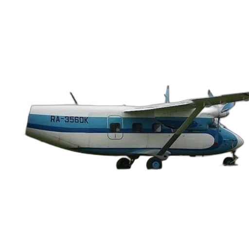 3d render, blue, white, airplane transparent PNG cut-out