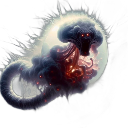 dragon, creature, animal, staff transparent PNG cut-out
