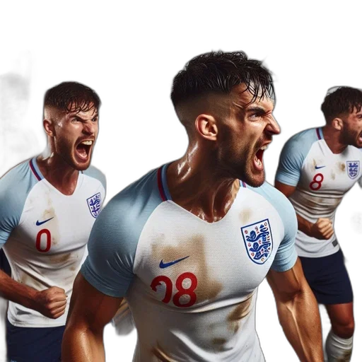 concept art, soccer, players, england transparent PNG cut-out