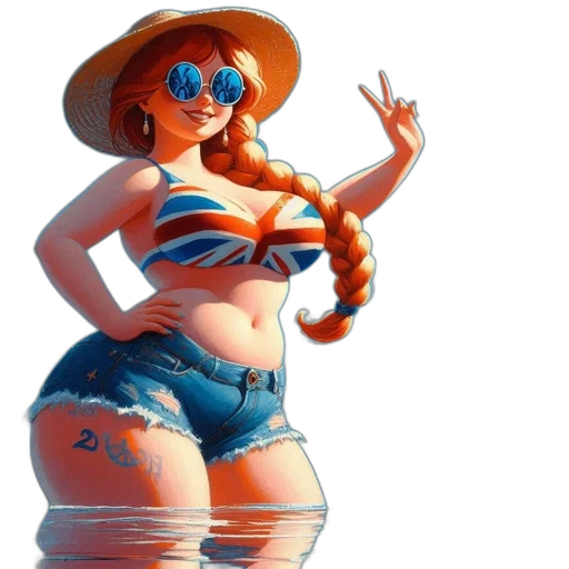 dress, hat, concept art, 3d render transparent PNG cut-out