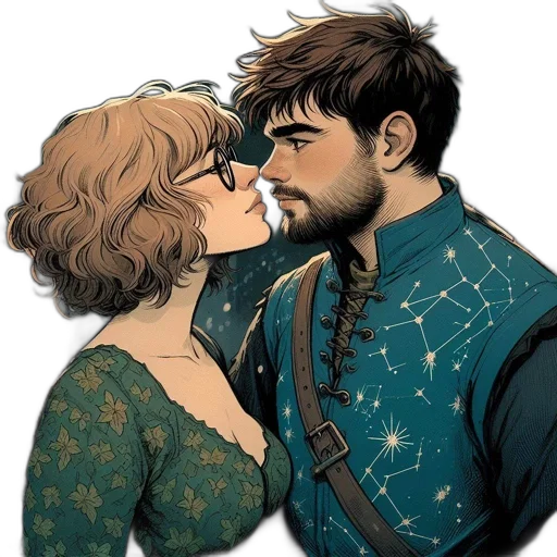 jacket, comic book art, fantasy art, watercolor transparent PNG cut-out