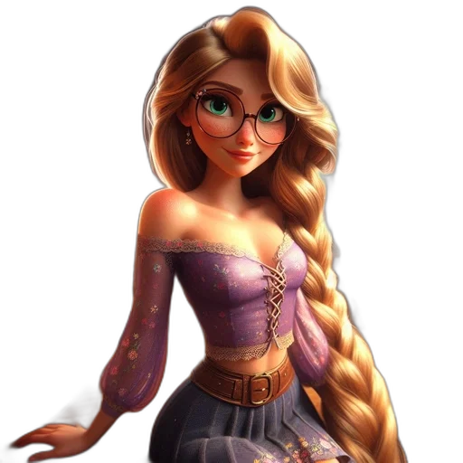 dress, hair, face, crown transparent PNG cut-out