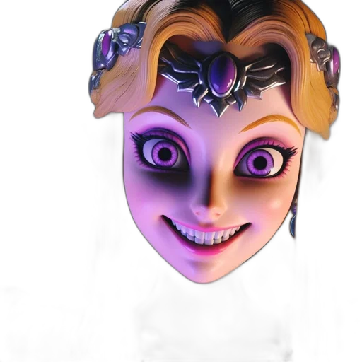 mask, face, crown, creature transparent PNG cut-out