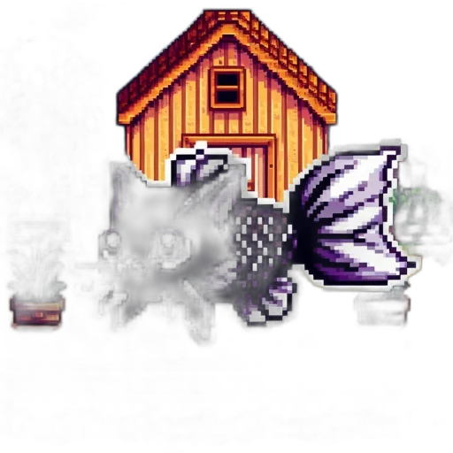 furniture, dragon, pixel art, concept art transparent PNG cut-out
