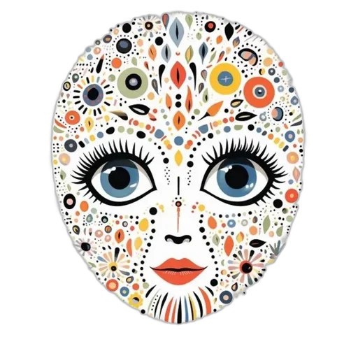mask, face, jewelry, cartoon transparent PNG cut-out