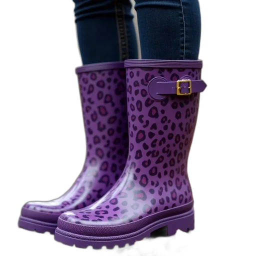 shoes, 3d render, photorealistic, purple transparent PNG cut-out