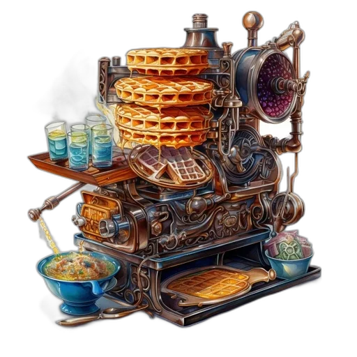 food, robot, furniture, concept art transparent PNG cut-out