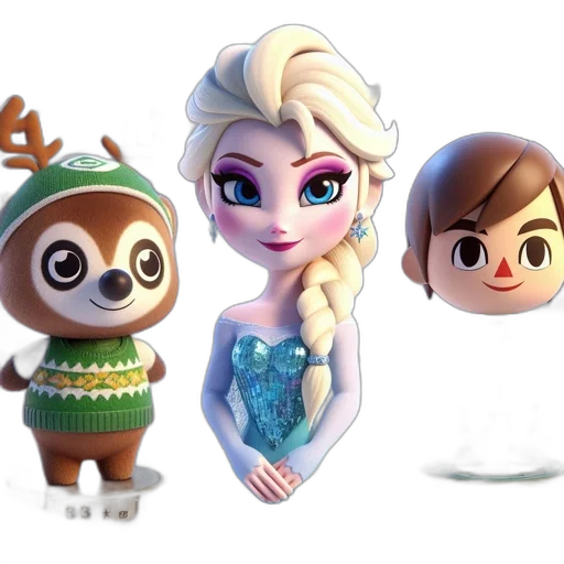 3d render, concept art, fantasy art, cartoon transparent PNG cut-out