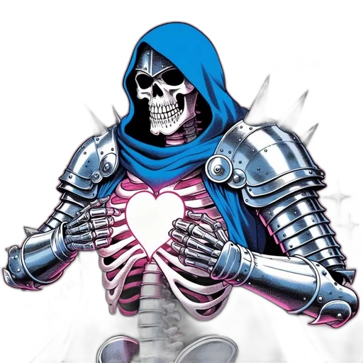 robot, jewelry, jacket, comic book art transparent PNG cut-out
