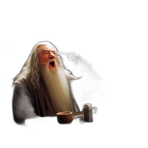 dragon, staff, food, hair transparent PNG cut-out