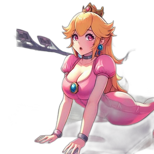 dress, weapon, staff, crown transparent PNG cut-out