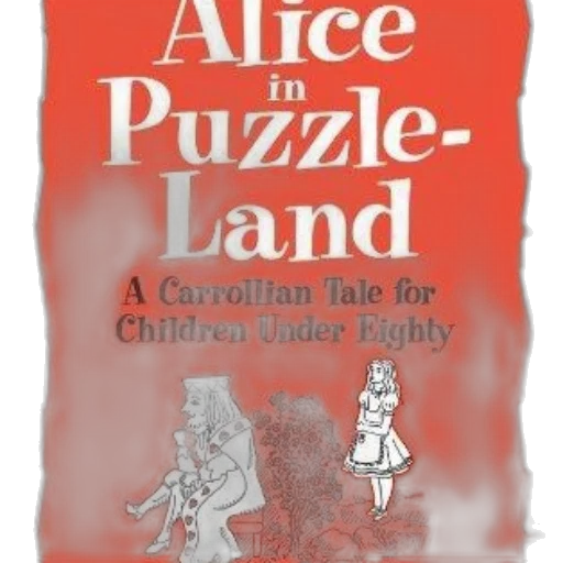 cover, alice, puzzle-land, carrollian transparent PNG cut-out