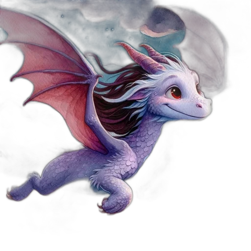dragon, creature, animal, staff transparent PNG cut-out