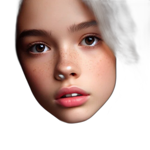 face, mask, hair, hat transparent PNG cut-out