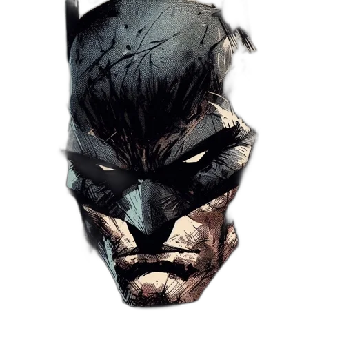 mask, face, comic book art, concept art transparent PNG cut-out