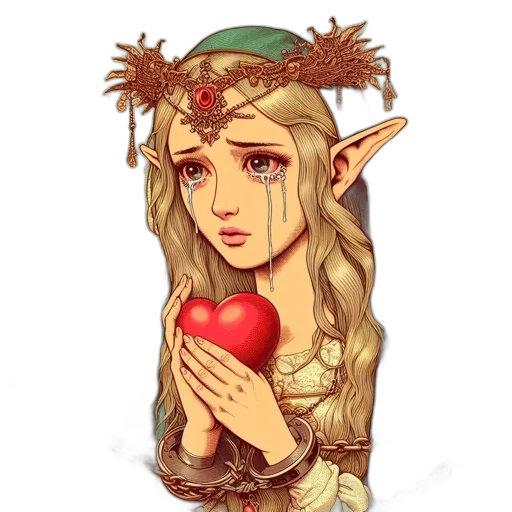 crown, fantasy art, pixel art, concept art transparent PNG cut-out
