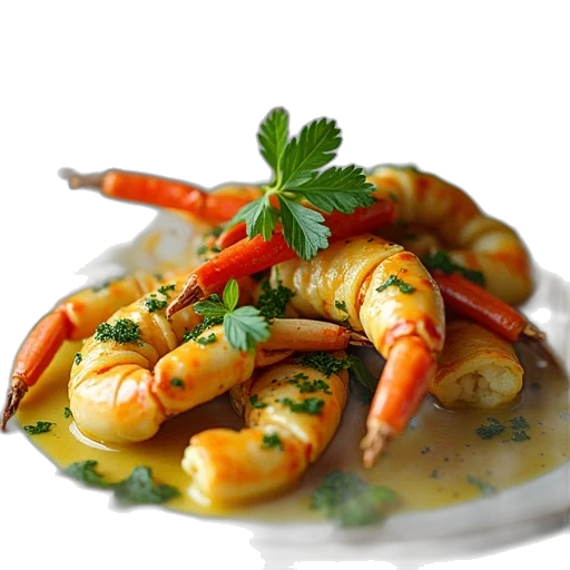 food, photorealistic, 3d render, cooked transparent PNG cut-out