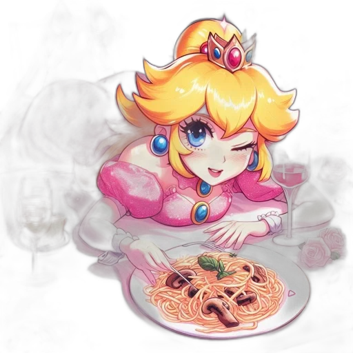 food, crown, creature, pixel art transparent PNG cut-out