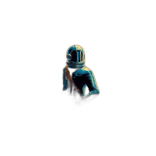 robot, creature, mask, jacket transparent PNG cut-out