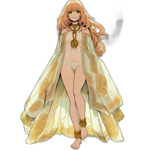 dress, concept art, fantasy art, anime transparent PNG cut-out