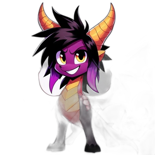 dragon, staff, creature, mask transparent PNG cut-out