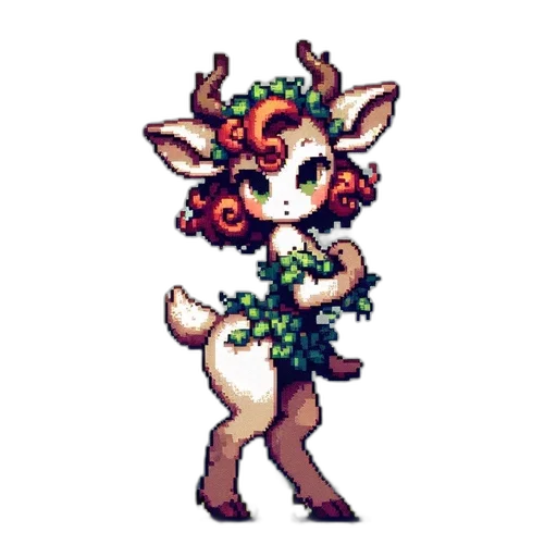 creature, animal, staff, flower transparent PNG cut-out