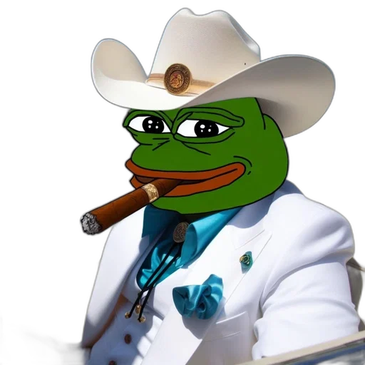 hat, staff, anthropomorphic, frog-human transparent PNG cut-out