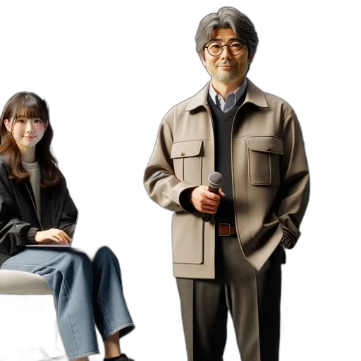jacket, furniture, staff, 3d render transparent PNG cut-out