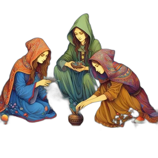 concept art, fantasy art, pixel art, oil painting transparent PNG cut-out