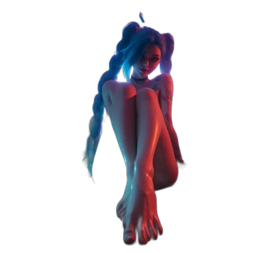 dress, creature, mask, hair transparent PNG cut-out