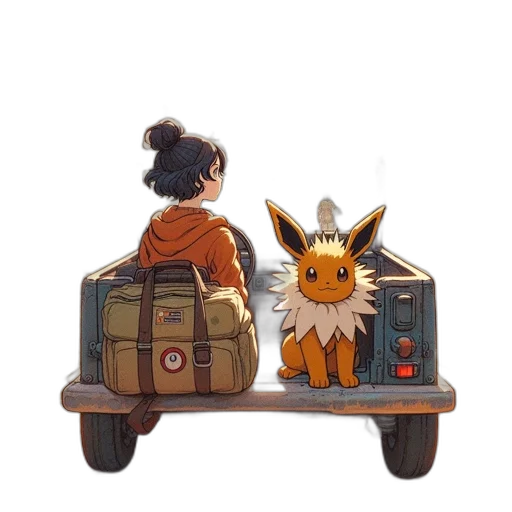 concept art, watercolor, pixel art, fantasy art transparent PNG cut-out