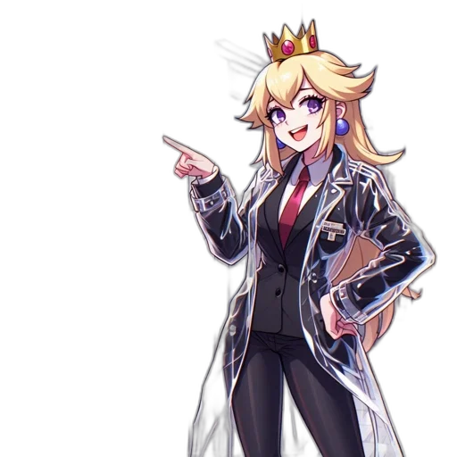 crown, staff, jacket, weapon transparent PNG cut-out