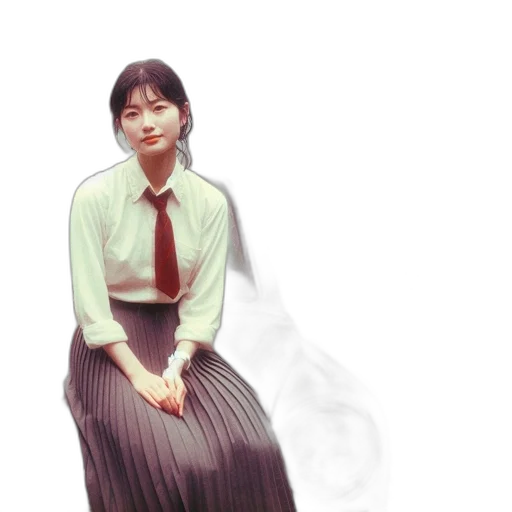 staff, dress, face, photorealistic transparent PNG cut-out