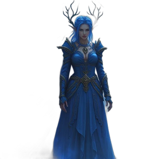 dress, staff, concept art, fantasy art transparent PNG cut-out