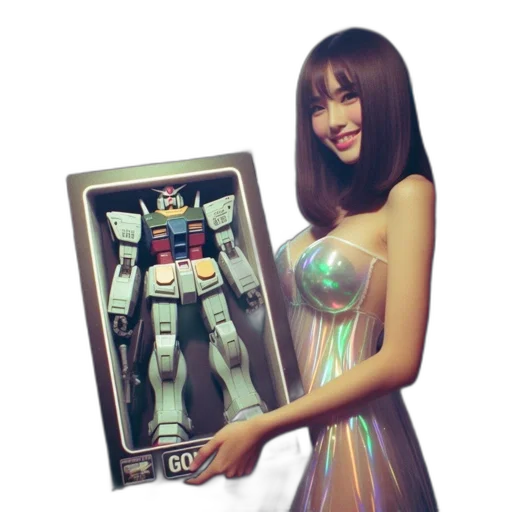 robot, concept art, cyberpunk, 3d render transparent PNG cut-out