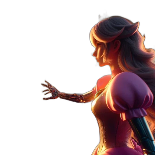 crown, dress, weapon, face transparent PNG cut-out