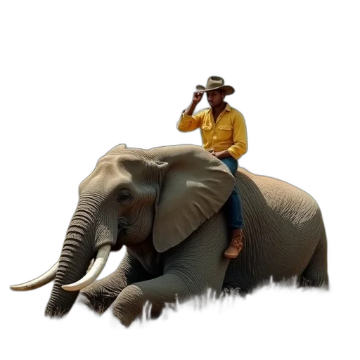 animal, hat, staff, creature transparent PNG cut-out
