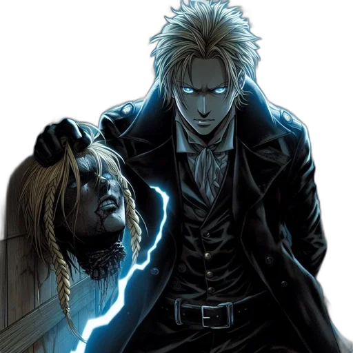 comic book art, concept art, animated, figure transparent PNG cut-out