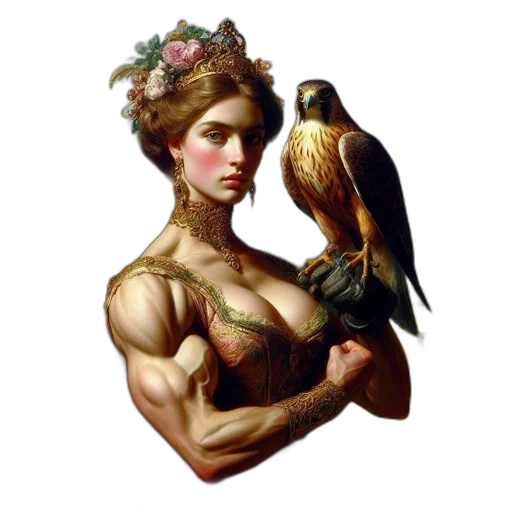 jewelry, fantasy art, oil painting, photorealistic transparent PNG cut-out