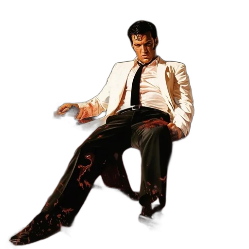 jacket, shoes, comic book art, photorealistic transparent PNG cut-out