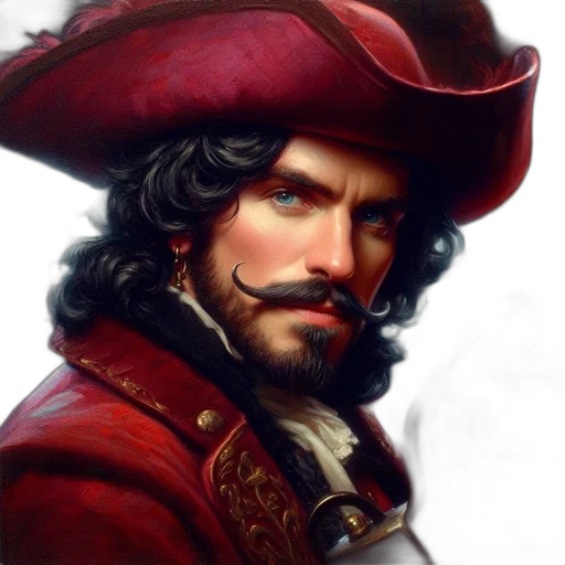 face, hat, photorealistic, oil painting transparent PNG cut-out