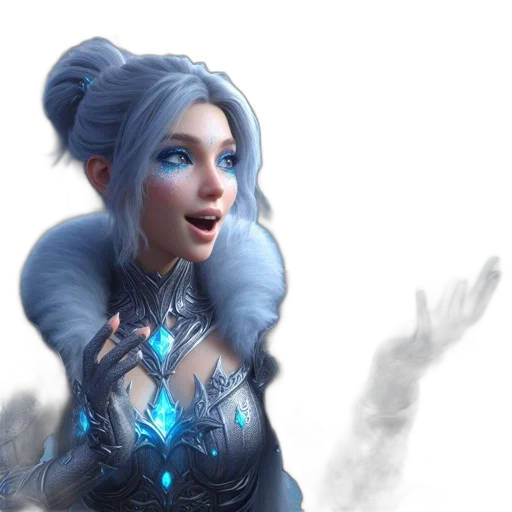 staff, fantasy art, concept art, 3d render transparent PNG cut-out