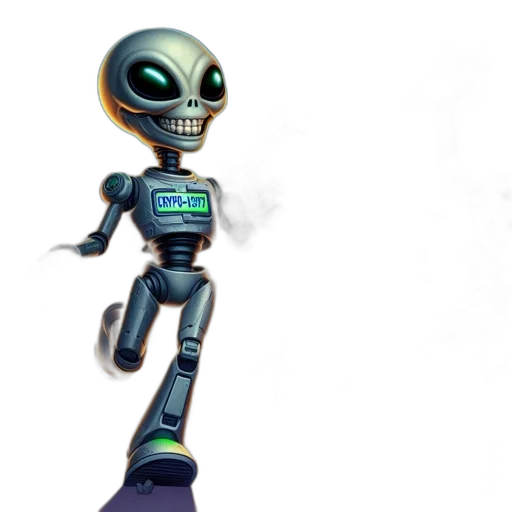 robot, staff, creature, concept art transparent PNG cut-out